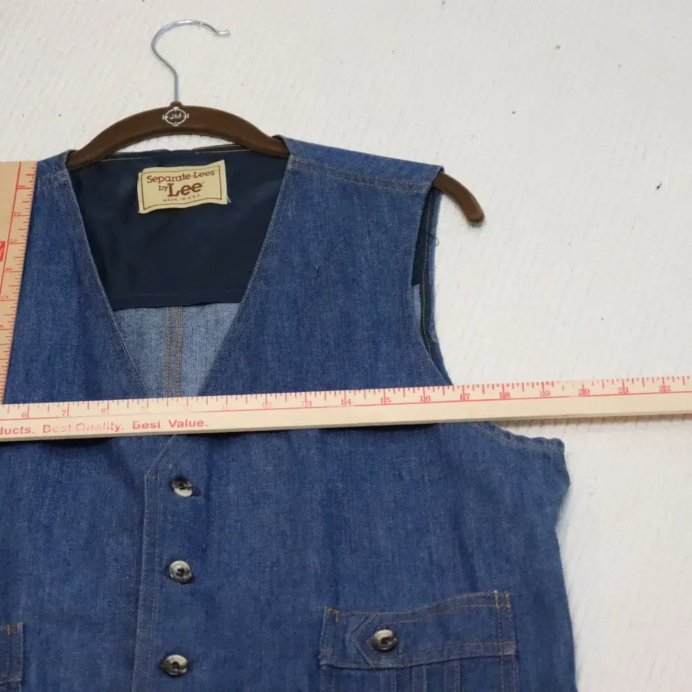 Vintage Lee Denim Vest‎ Separate-Lees Size 42R